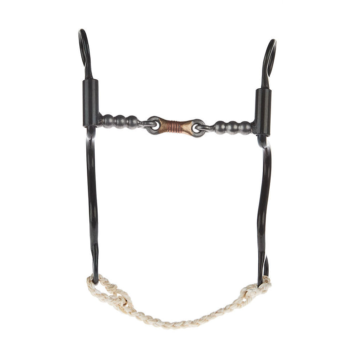 Dutton Bits Calvary Cheek Smooth Dogbone with Solid Bead Mouth Piece