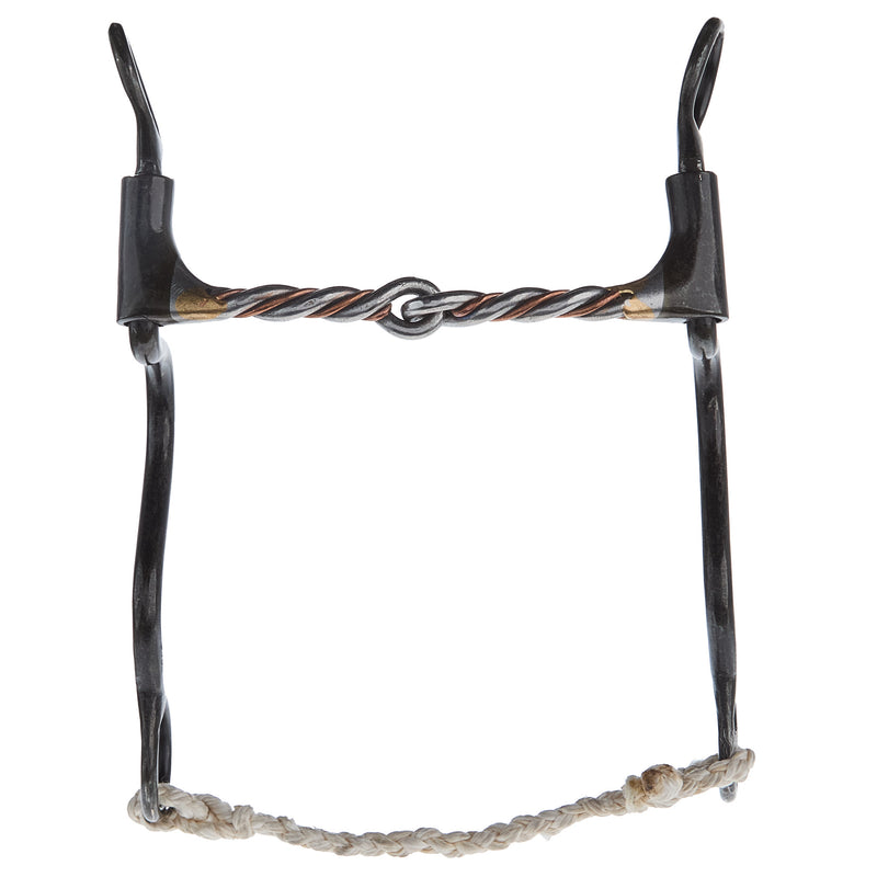 Dutton Bits 2 Piece Twisted Wire Snaffle W/CPR Wire Long Calvary Shank