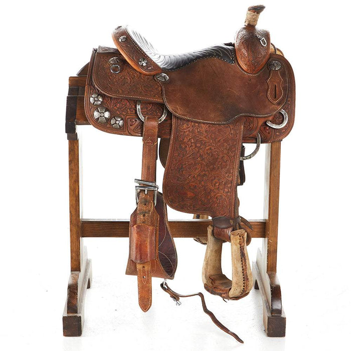 NRS Used 14in Allens Saddlery Calf Roper