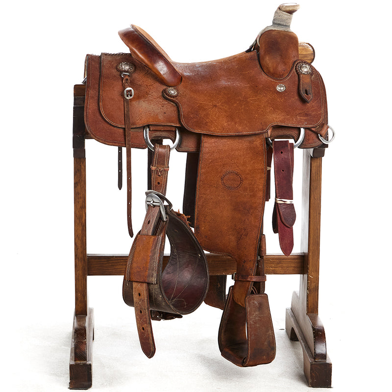 Dw Barnes Used 14in Roughout Calf Roper