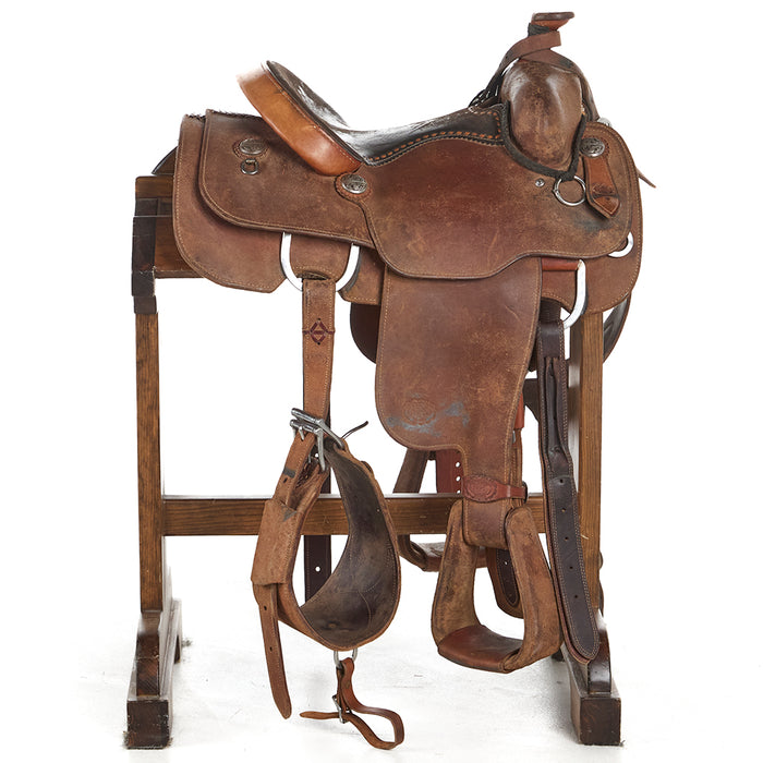 Nrs Pro Series Used Roughout 13.5in Calf Roping Saddle
