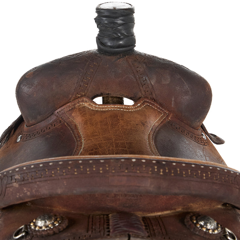 Slone Diamond S Saddles Used 14in Trophy Calf Roper