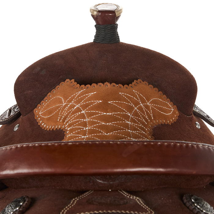 Nrs Competitor Series Used 14.5in Chocolate Roughout Calf Roper
