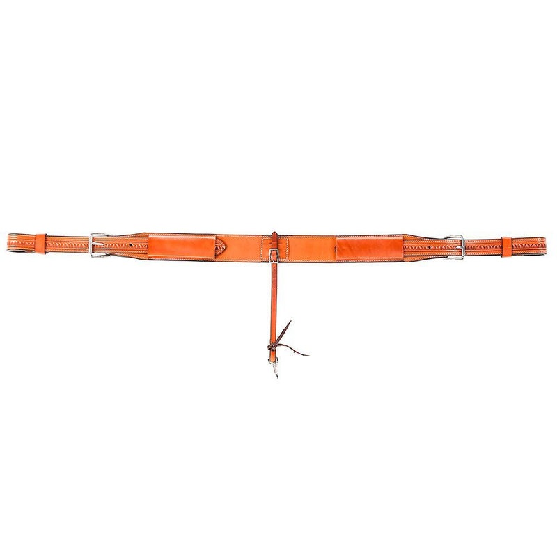 Circle Y Saddlery Reg. Oil 3in. Shell Tooled Flank Cinch