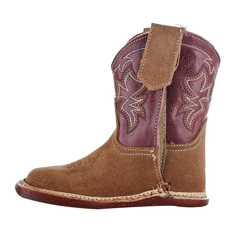 Roper Footwear NRS Exclusive Infant Footwear Suede Vamp Red Shaft Cowboy Boot