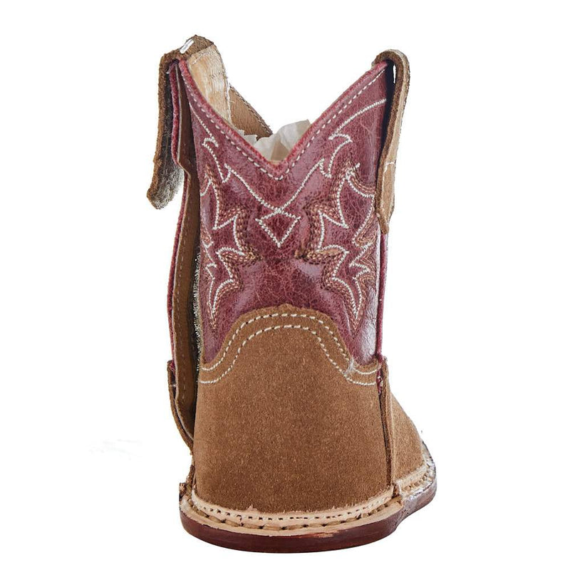 Roper Footwear NRS Exclusive Infant Footwear Suede Vamp Red Shaft Cowboy Boot