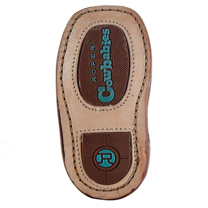 Roper Footwear NRS Exclusive Infant Footwear Tan Vamp Purple Shaft Boot