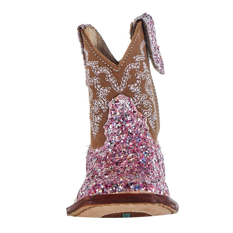 Roper Footwear NRS Exclusive Infant Footwear Pink Glitter Cowgirl Boot