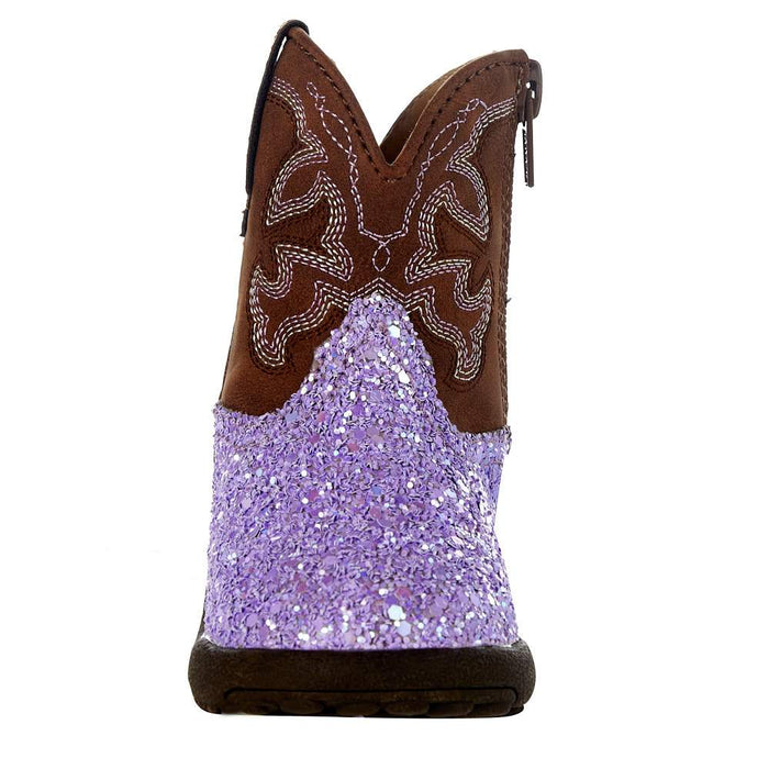 Roper Footwear NRS Exclusive Infant Footwear Purple Glitter Boot