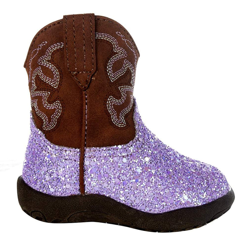 Roper Footwear NRS Exclusive Infant Footwear Purple Glitter Boot