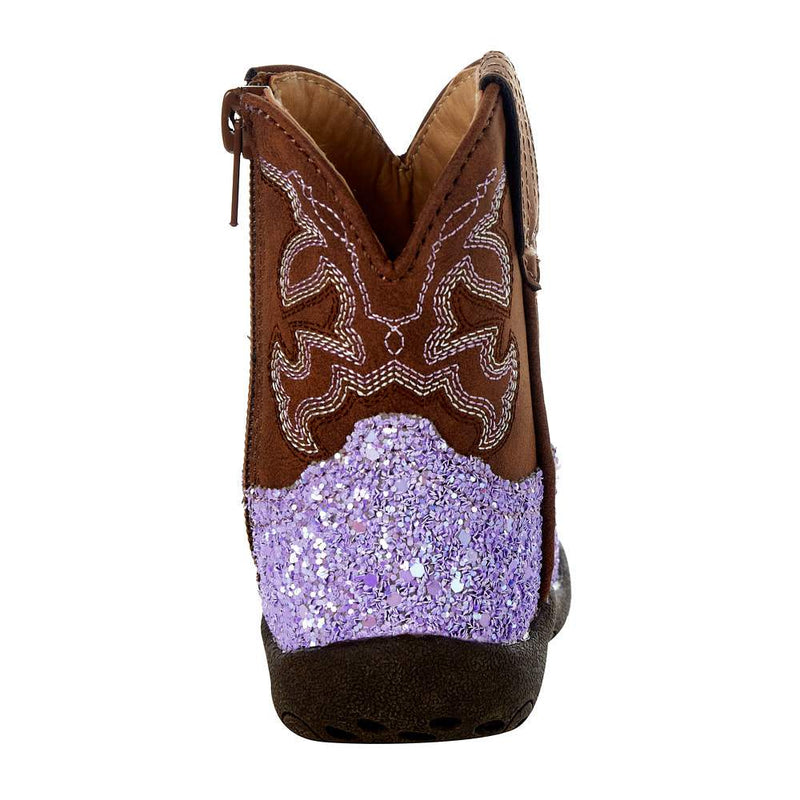 Roper Footwear NRS Exclusive Infant Footwear Purple Glitter Boot