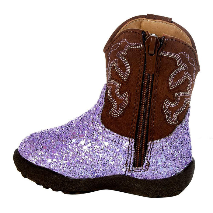 Roper Footwear NRS Exclusive Infant Footwear Purple Glitter Boot