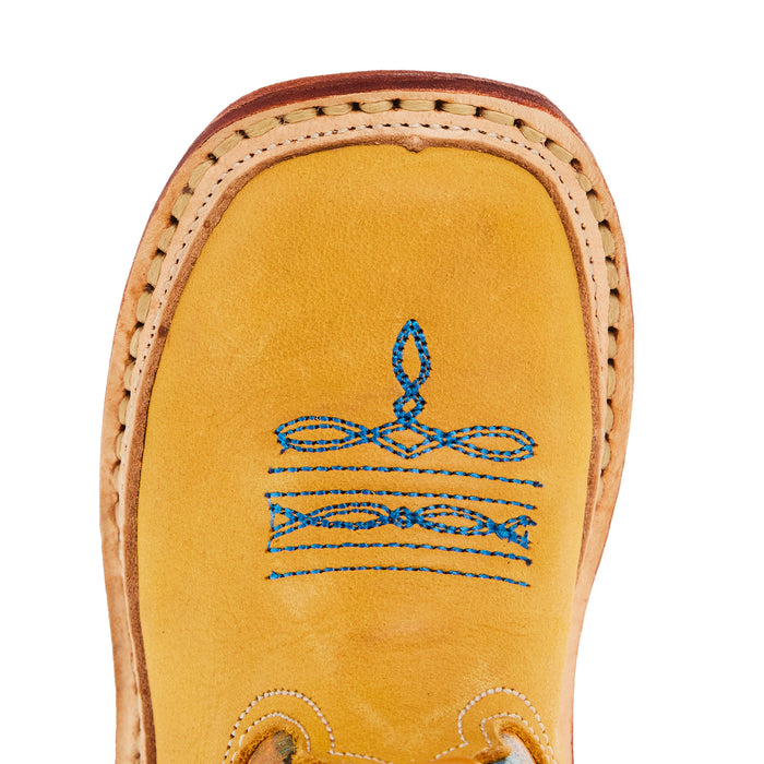 Roper Footwear Infant Cowbabies Team Roping Print Leather Boot
