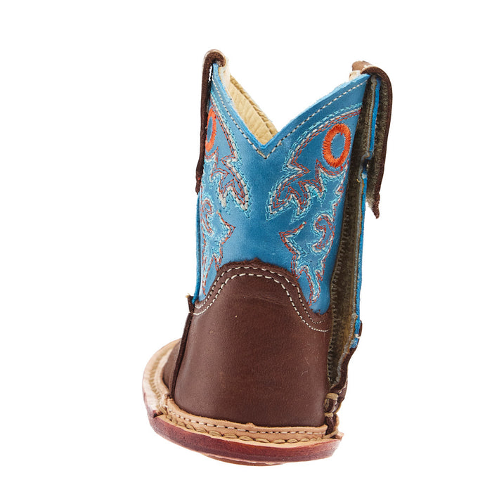 Roper Footwear Infant Kash Square Toe Boot with Blue Shaft