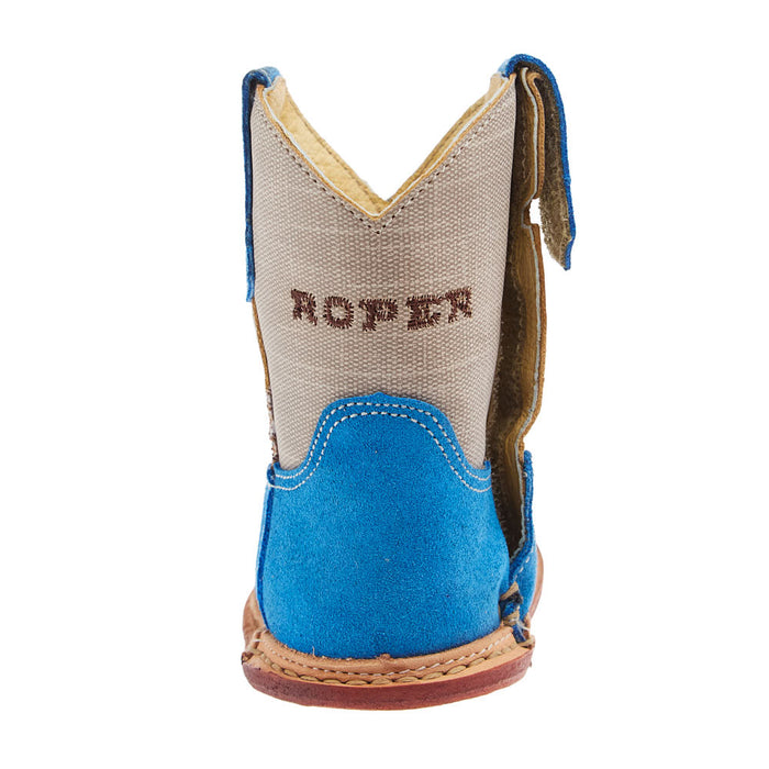 Roper Footwear Infant Bullrider Blue Suede Cowboy Boot