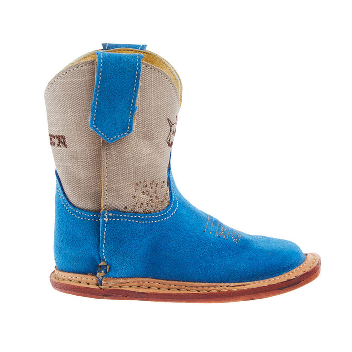 Roper Footwear Infant Bullrider Blue Suede Cowboy Boot