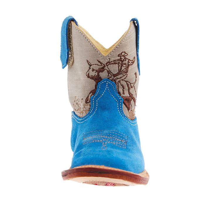 Roper Footwear Infant Bullrider Blue Suede Cowboy Boot