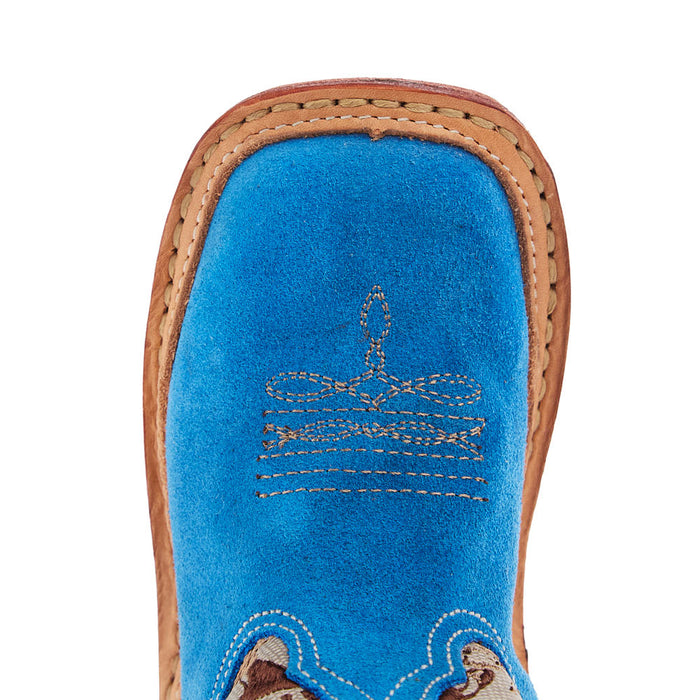 Roper Footwear Infant Bullrider Blue Suede Cowboy Boot