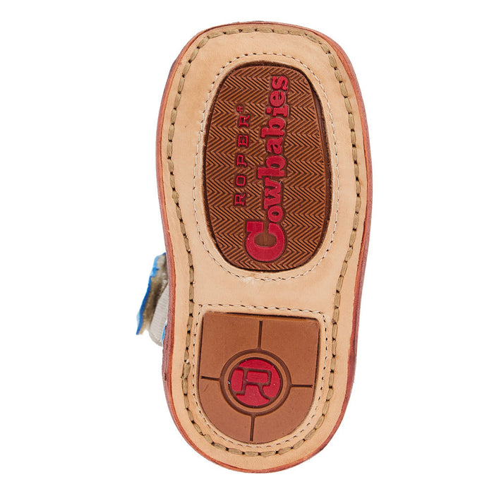 Roper Footwear Infant Bullrider Blue Suede Cowboy Boot