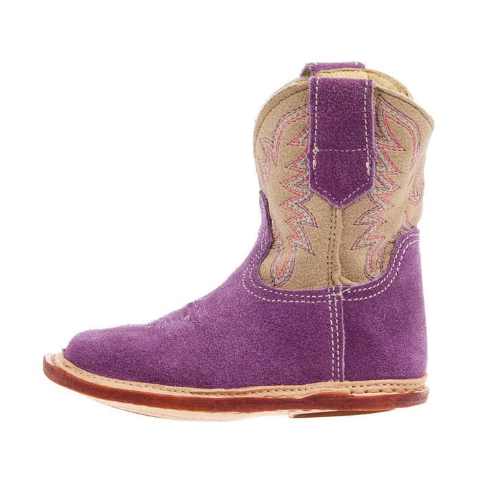 Roper Footwear Infant Willa Purple Suede Cowgirl Boot