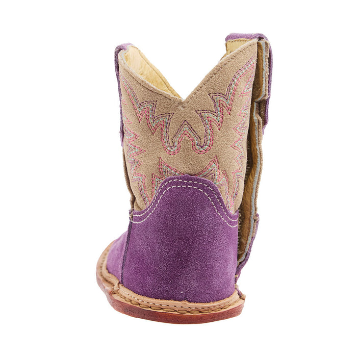 Roper Footwear Infant Willa Purple Suede Cowgirl Boot