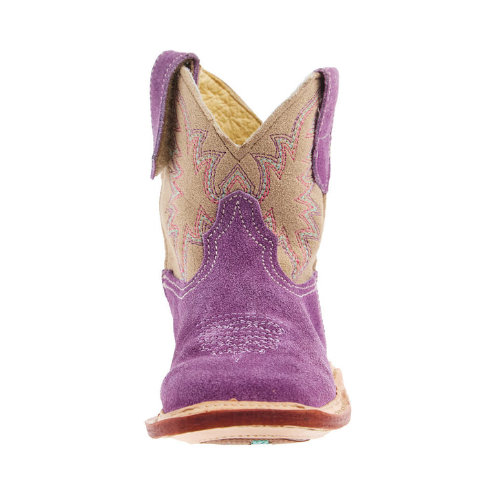 Roper Footwear Infant Willa Purple Suede Cowgirl Boot