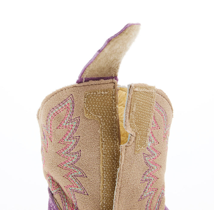 Roper Footwear Infant Willa Purple Suede Cowgirl Boot