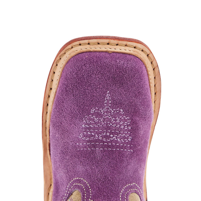 Roper Footwear Infant Willa Purple Suede Cowgirl Boot