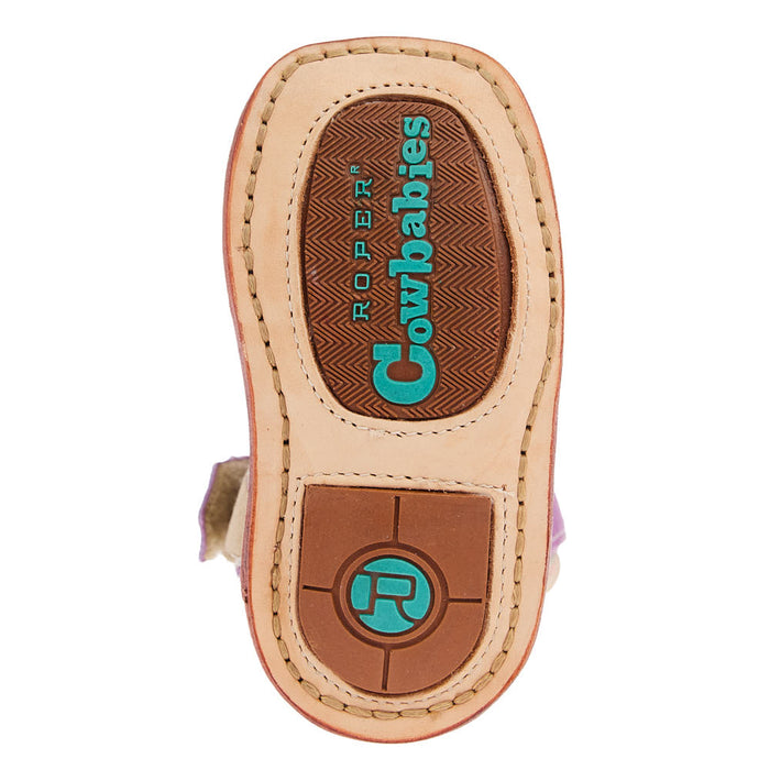 Roper Footwear Infant Willa Purple Suede Cowgirl Boot