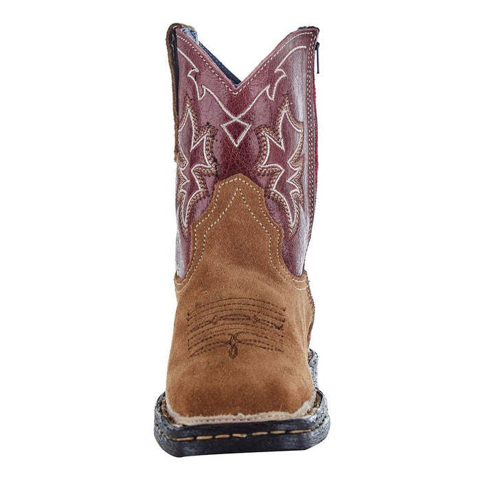 Roper NRS Exclusive Toddler Suede Vamp Red Shaft Cowboy Boots