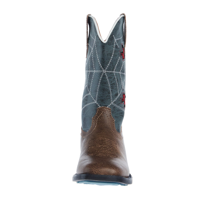 Roper Footwear Kids Spidie Tan And Blue Light Up Cowboy Boots