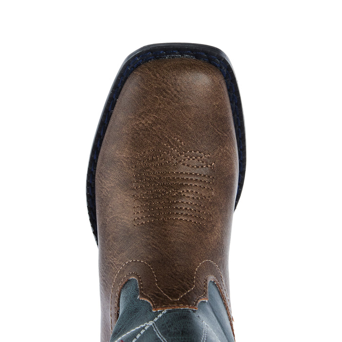 Roper Footwear Kids Spidie Tan And Blue Light Up Cowboy Boots