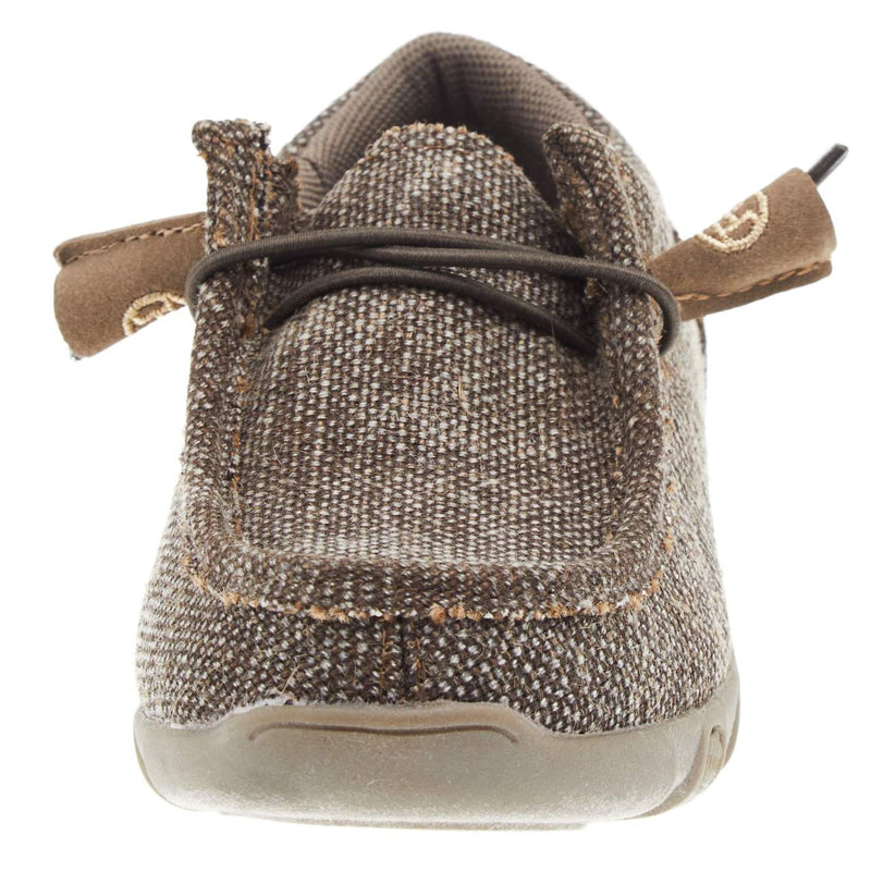 Roper Footwear Kids Chillin Brown Canvas Casual Shoe