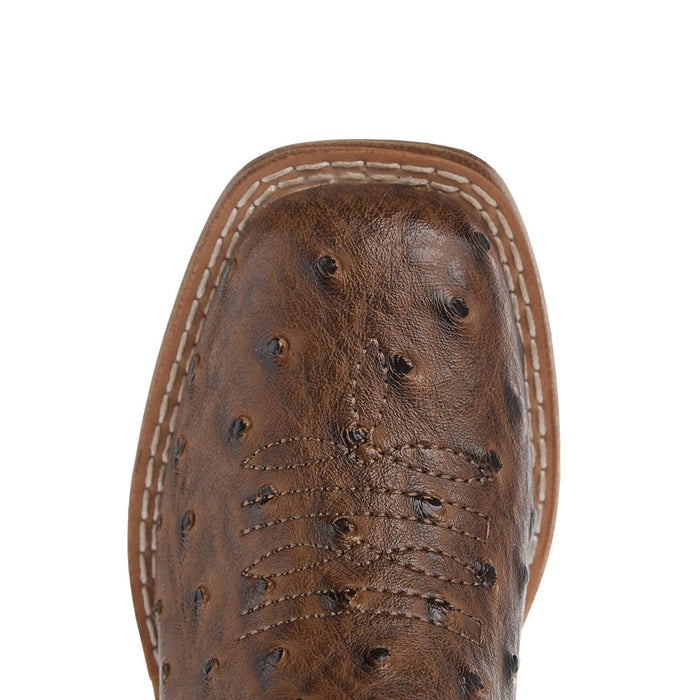 Roper Footwear Toddler's Walker Bumps Brown Ostrich Print Boot