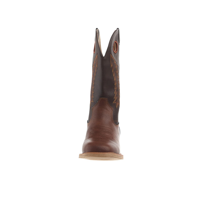 Roper Footwear Kid's Brown Faux Vamp 9in Dark Brown Faux Top