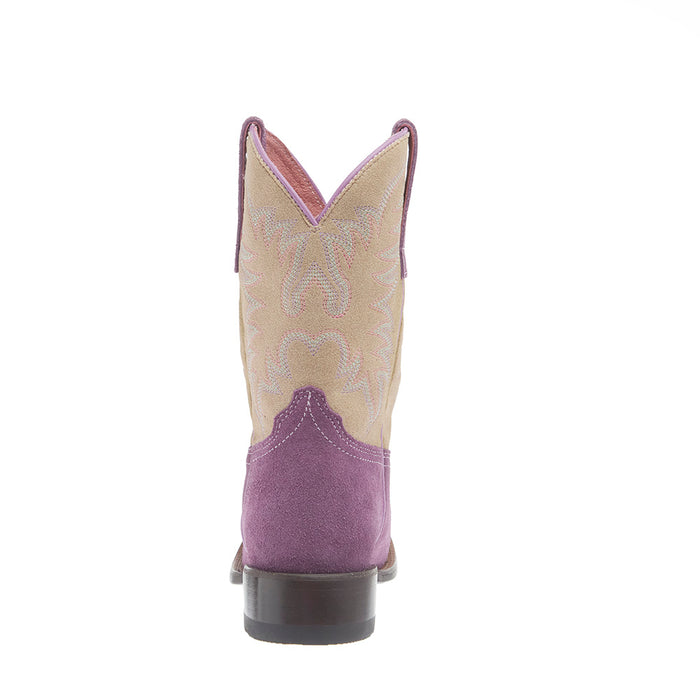 Roper Footwear Childrens Willa Purple Suede Cowgirl Boot