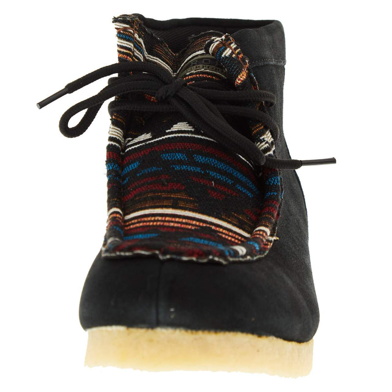 Roper Footwear Men`s Black Aztec Suede GumSole Chukka