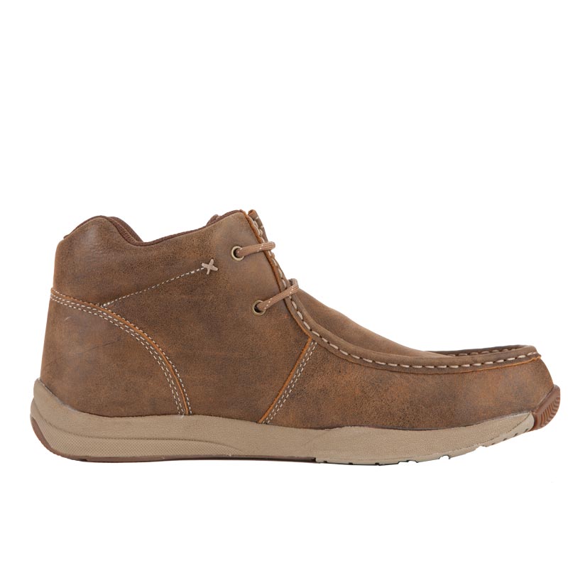 Roper Footwear Men's Tan Vintage Antiqued Chukka Shoes — NRS
