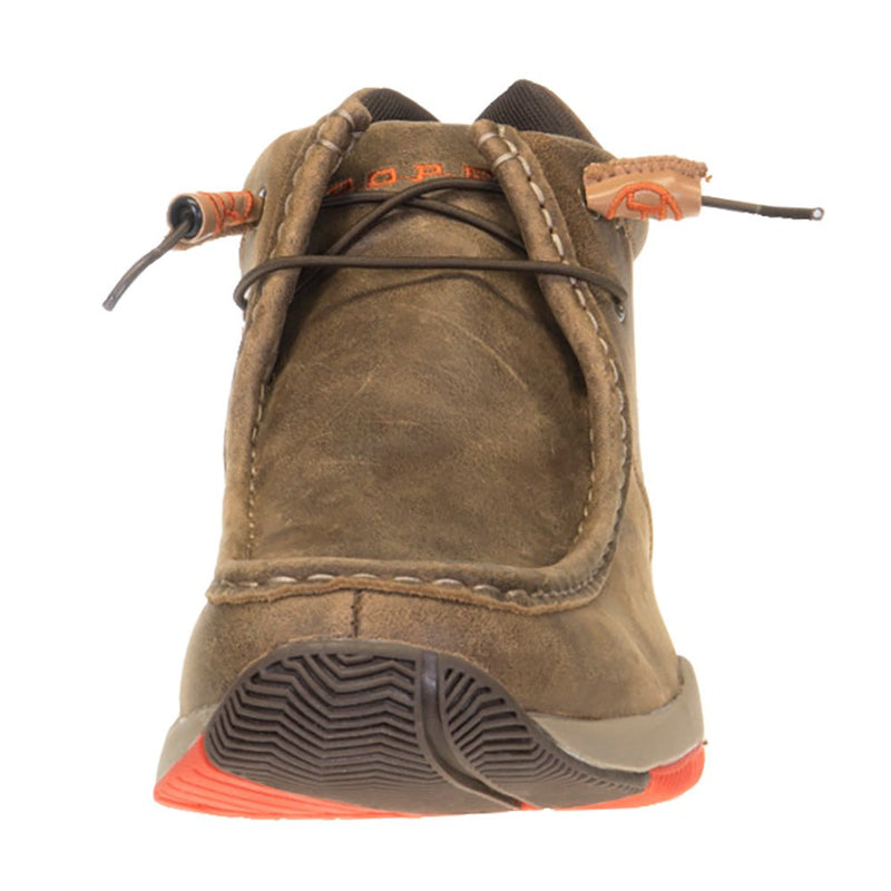 Roper Footwear Men's Clearcut Tan Orange Distressed Leather Casual Shoe