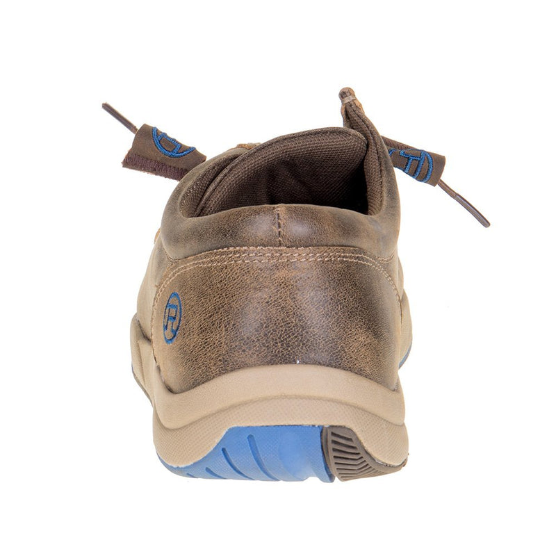 Roper Footwear Men's Clearcut Low Brown & Blue Slip On Casual Shoe