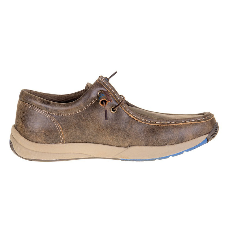 Roper Footwear Men's Clearcut Low Brown & Blue Slip On Casual Shoe