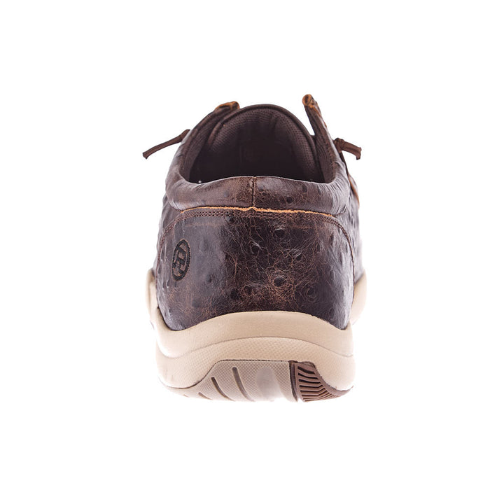 Roper Footwear Men`s Brown Ostrich Print Clearcut Casual Shoe