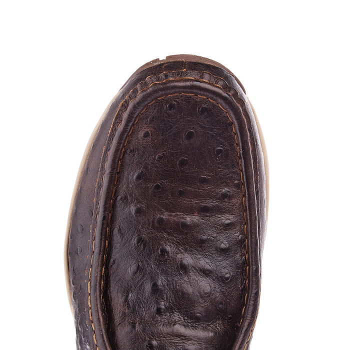 Roper Footwear Men`s Brown Ostrich Print Clearcut Casual Shoe