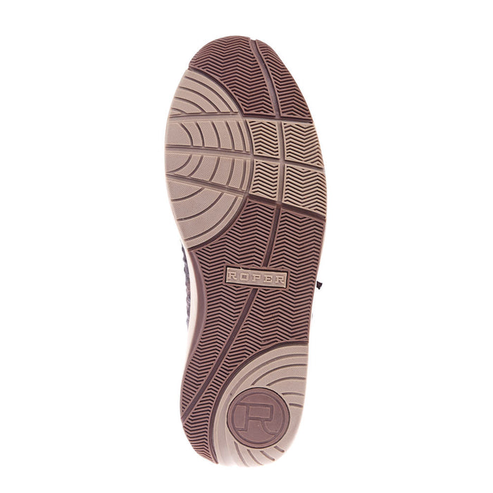 Roper Footwear Men`s Brown Ostrich Print Clearcut Casual Shoe