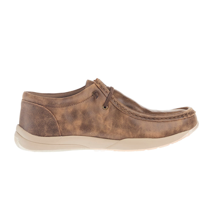 Roper Footwear Men's Clearcut Low Vintage Tan American Flag Casual Shoe
