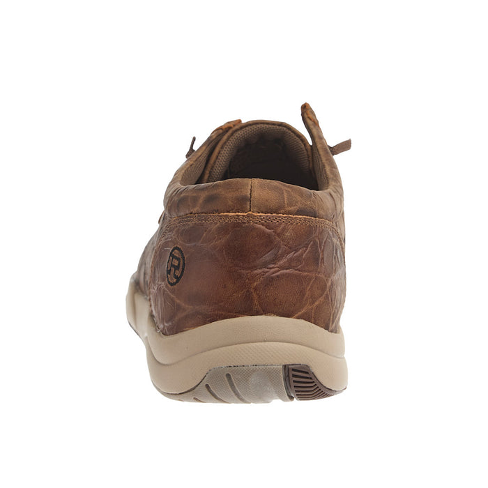 Roper Footwear Men's Clearcut Low Brown Turtle Embossed Casual Shoe