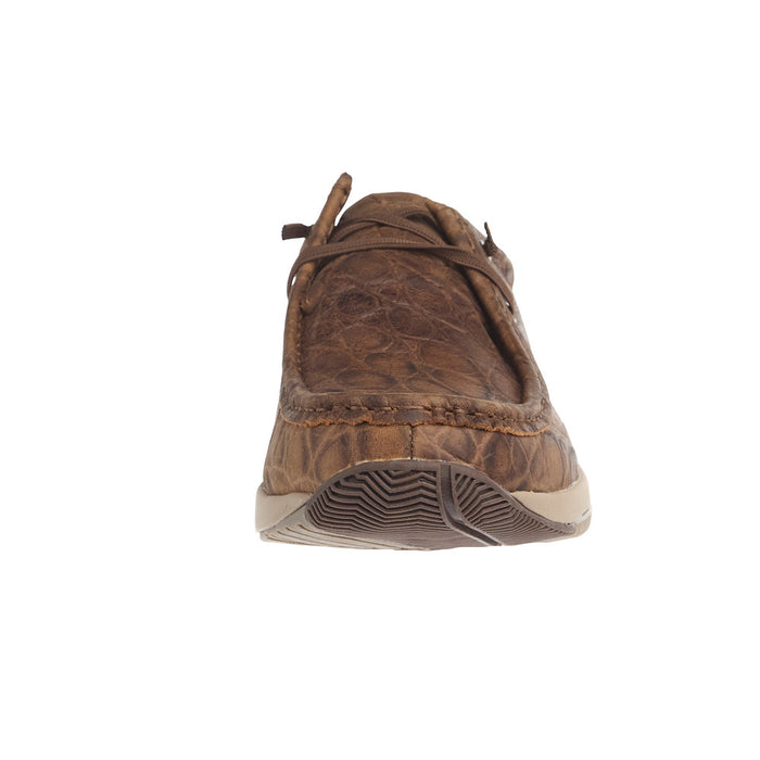 Roper Footwear Men's Clearcut Low Brown Turtle Embossed Casual Shoe