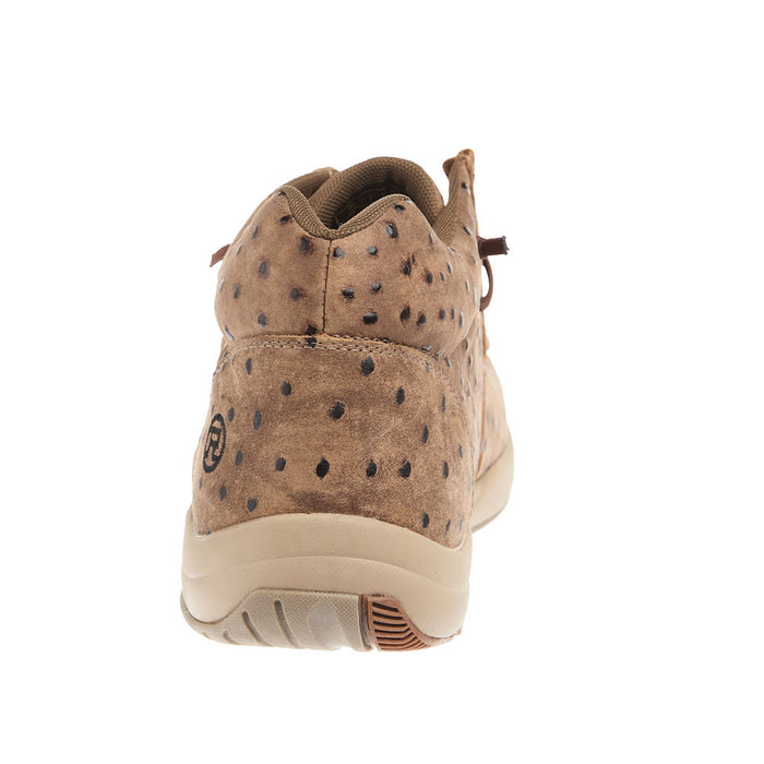 Roper Footwear Men's Vintage Tan Ostrich Print Clearcut Casual Shoe