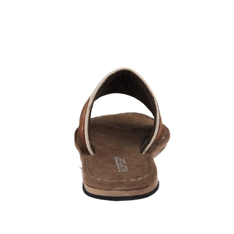 Roper Footwear Women's Tan Suede With Toe Bug Sandal
