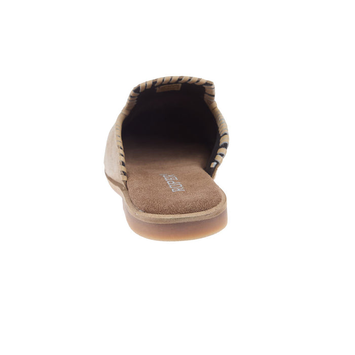 Roper Footwear Women's Hampton Beige Cow Suede Mule